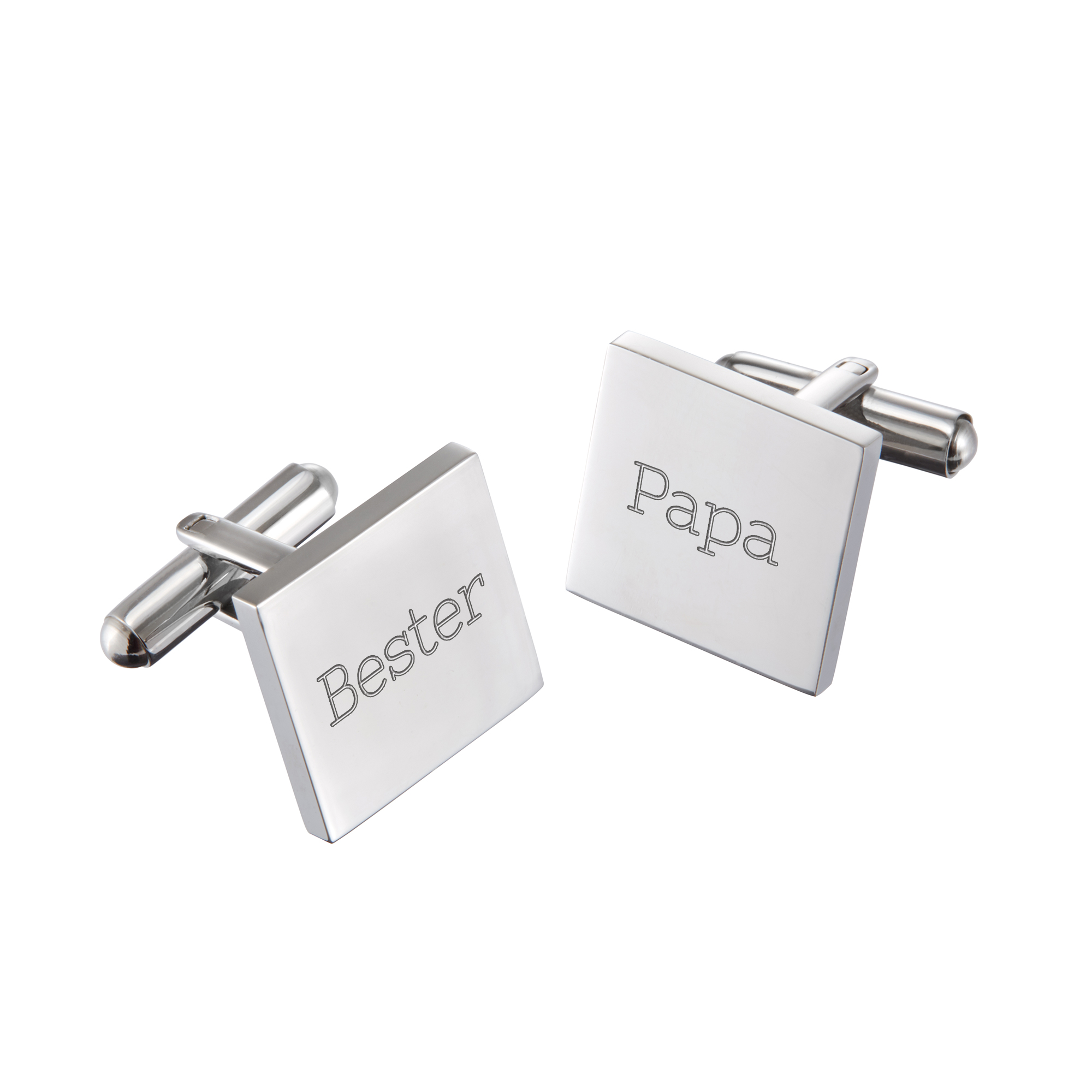Manschettenknöpfe mit Gravur - Bester Papa, Manschettenknöpfe gravur, manschettenknöpfe,, manschettenknöpfe silber