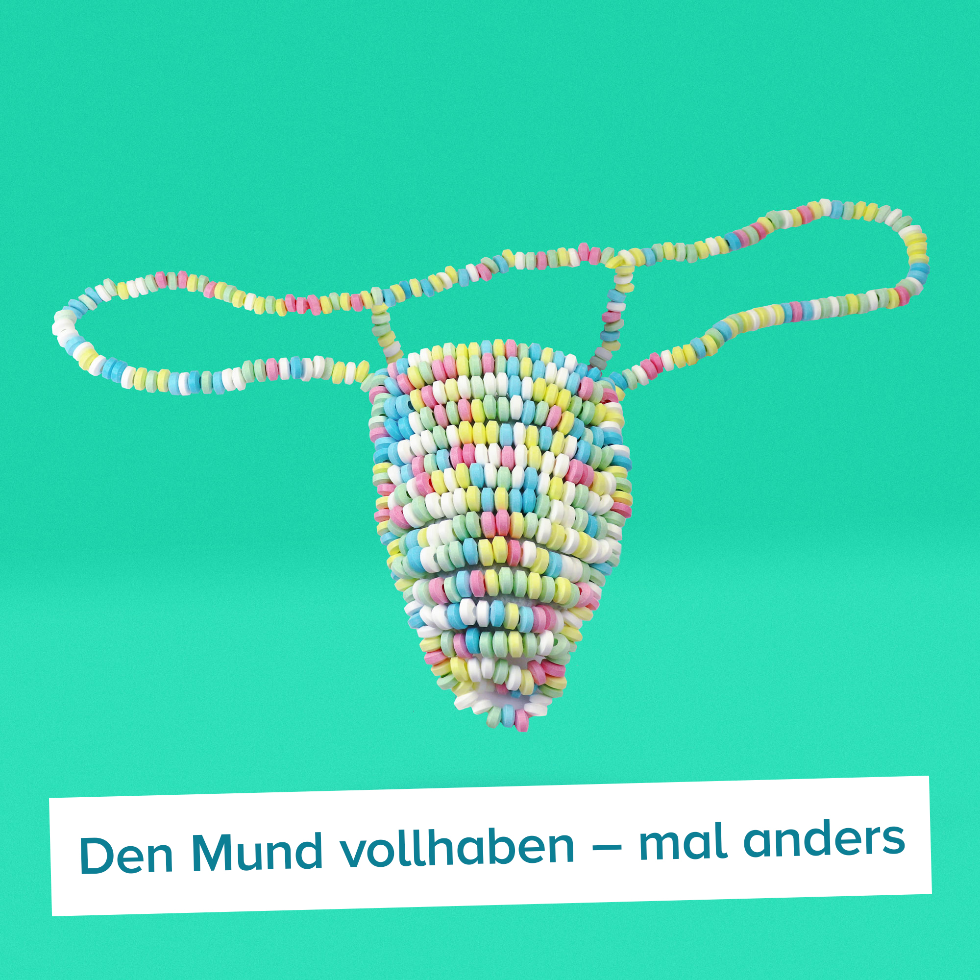Candy String für Männer, Essbare Unterwäsche für Kerle, Erotische Unterhose zum Aufessen, Witziges Süßigkeiten Geschenk, Scherzartikel für Männer