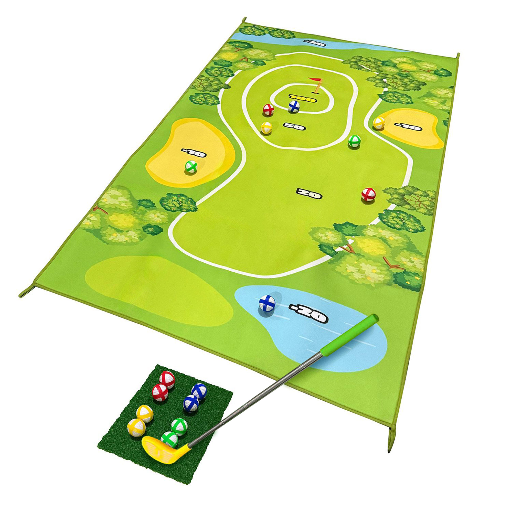 Mini Golf Set mit Teppich