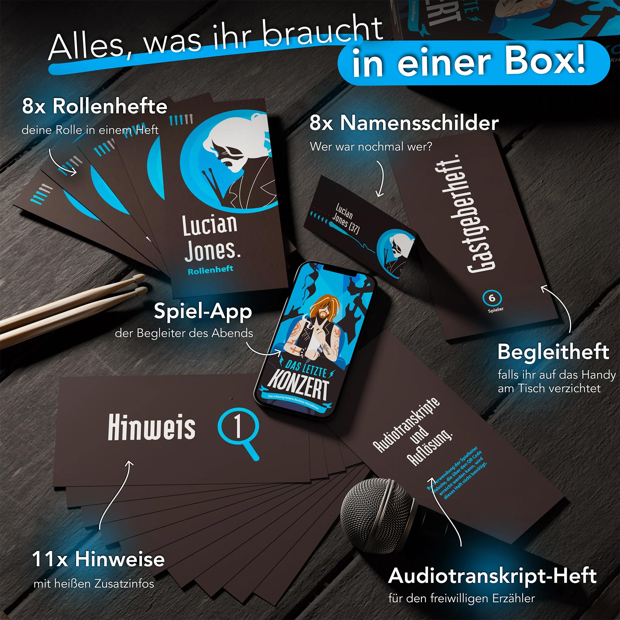 Krimidinner für Zuhause - Das letzte Konzert