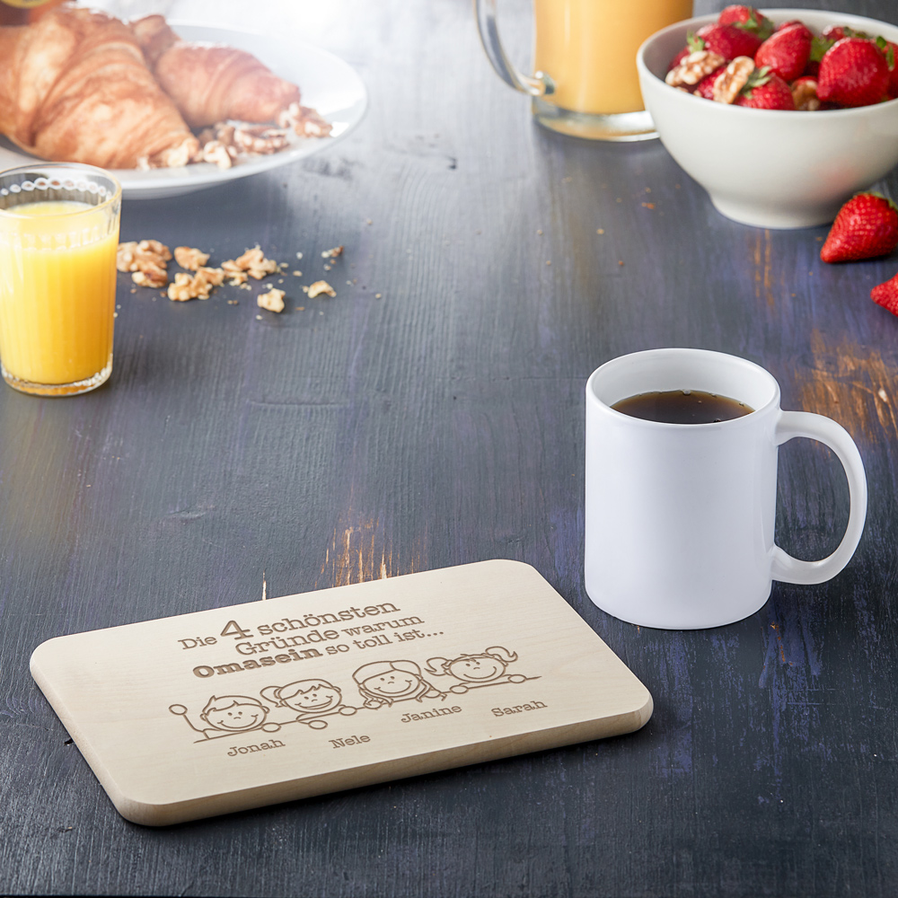 Frühstücksbrett - Gute Gründe - Omasein - Personalisiert