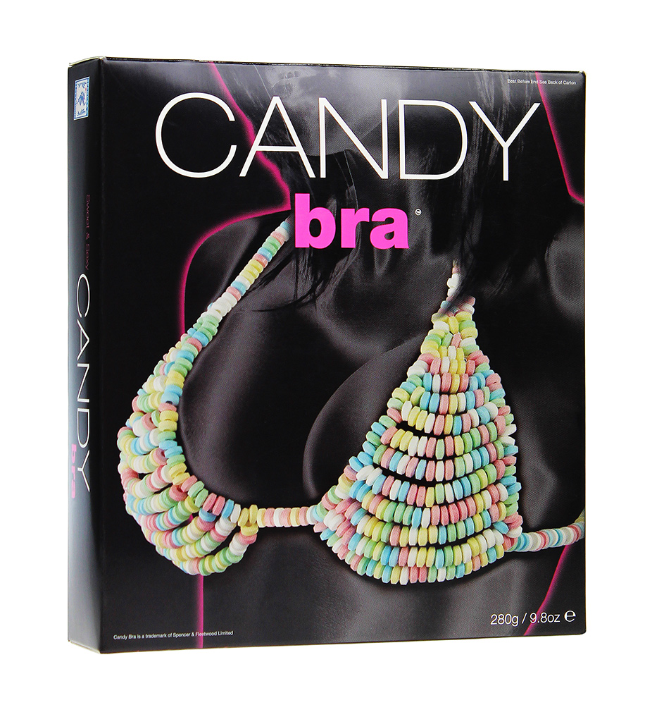 Essbarer BH aus Zuckerperlen, Candy Bra zum Essen, Essbare Unterwäsche fürs Liebesspiel, Erotik Spielzeug