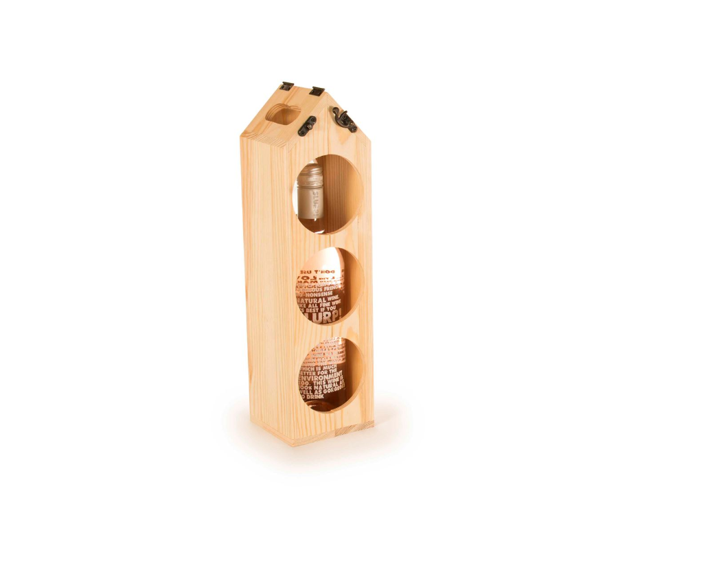 Geniales Weinregal aus Holz