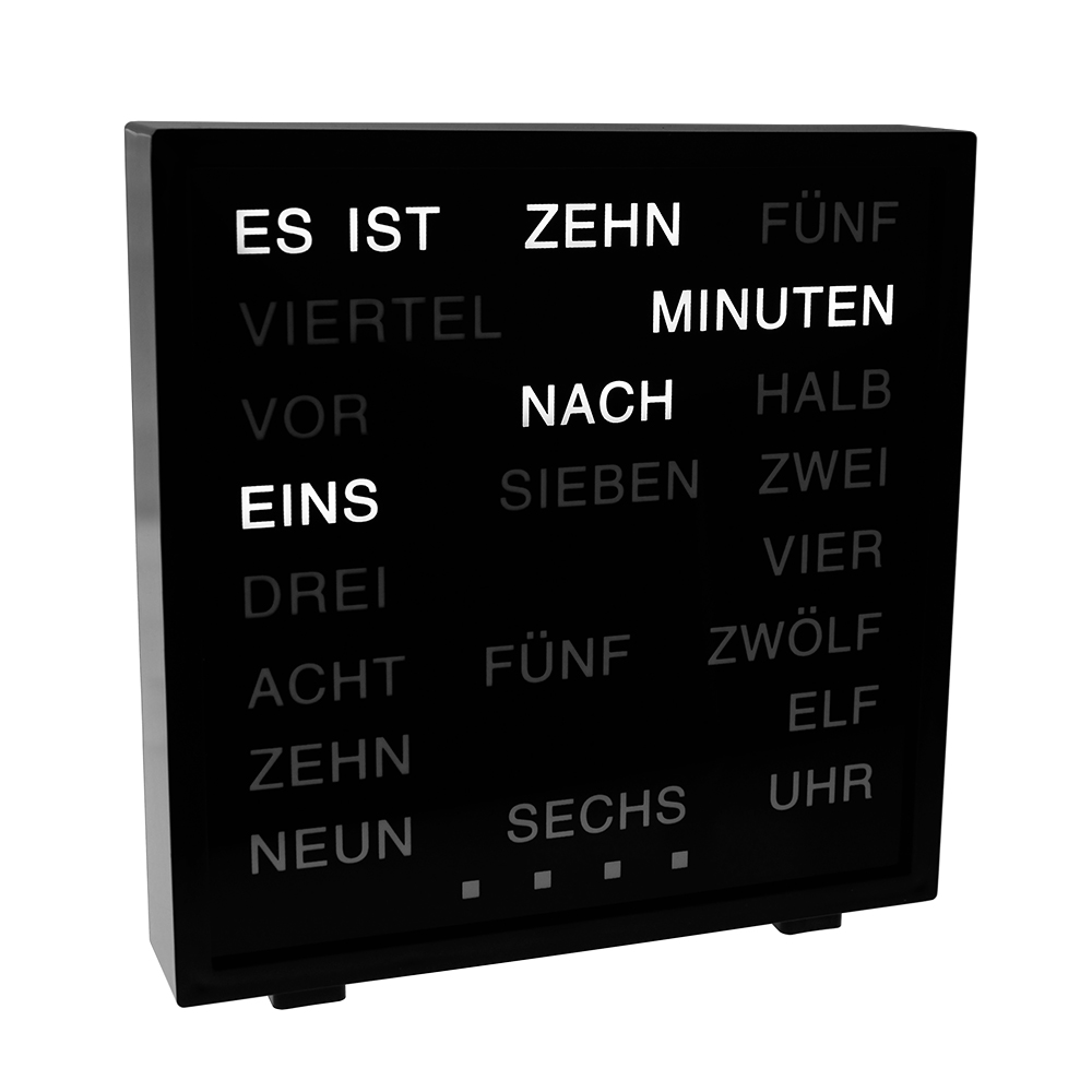LED Uhr mit Wortanzeige