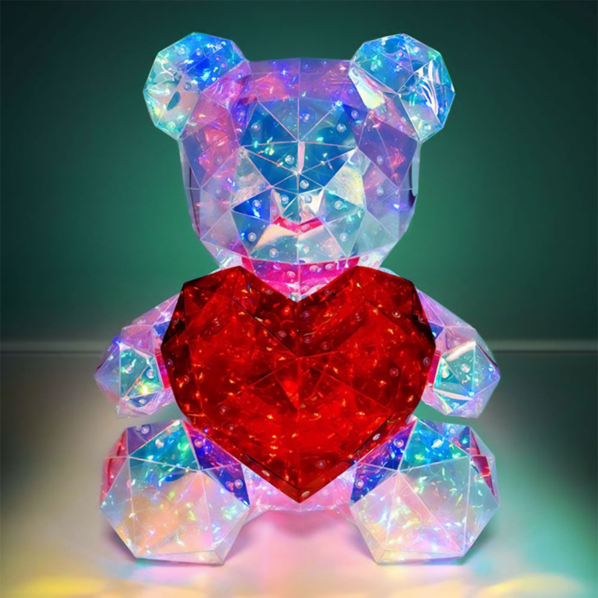 Leuchtender Teddybär - LED Lampe mit Farbwechsel