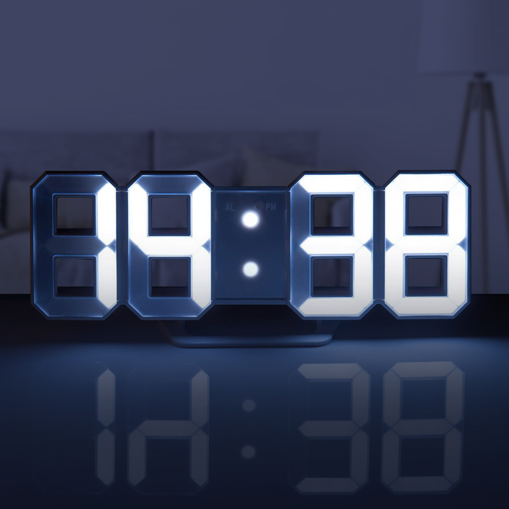 2-in-1 3D LED Digitaluhr mit Wecker, 2-in-1 3D LED Digitaluhr mit Wecker, Wanduhr, Geburtstagsgeschenke, Tischuhr