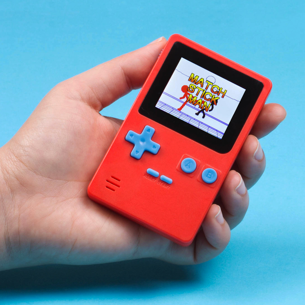 Kleine Retro Konsole mit 152 Spielen - rot