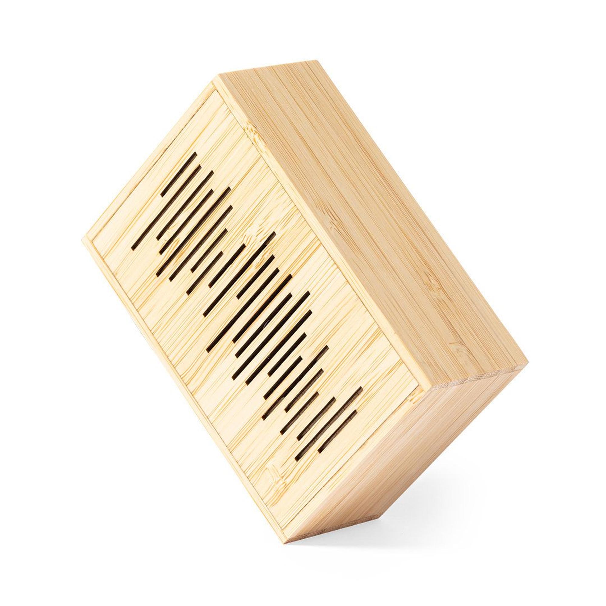 Bluetooth Lautsprecher - Solar Musikbox aus Bambus