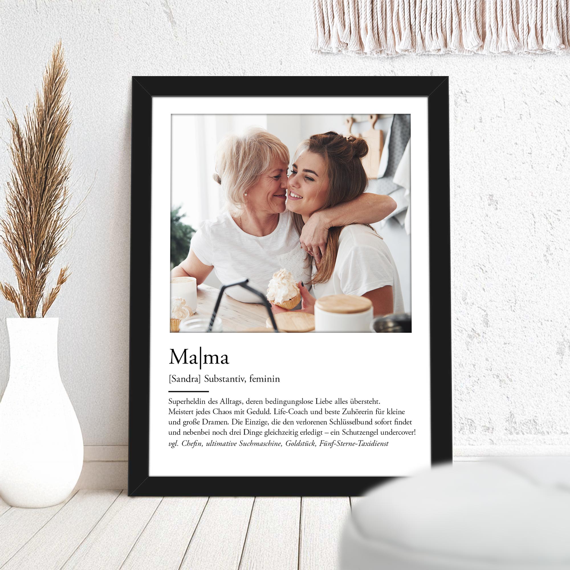 Definition Mama - personalisiertes Bild mit Foto