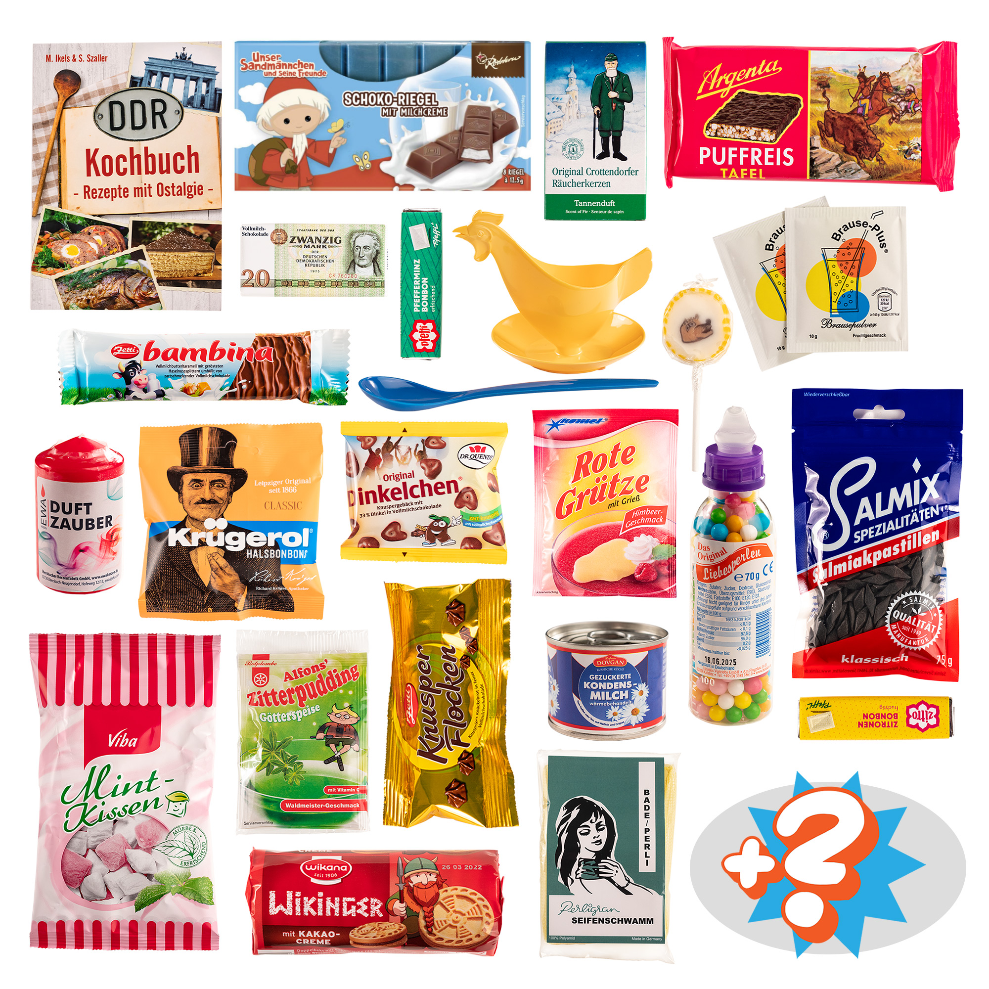 Adventskalender mit DDR Süßigkeiten - Ostpaket 3