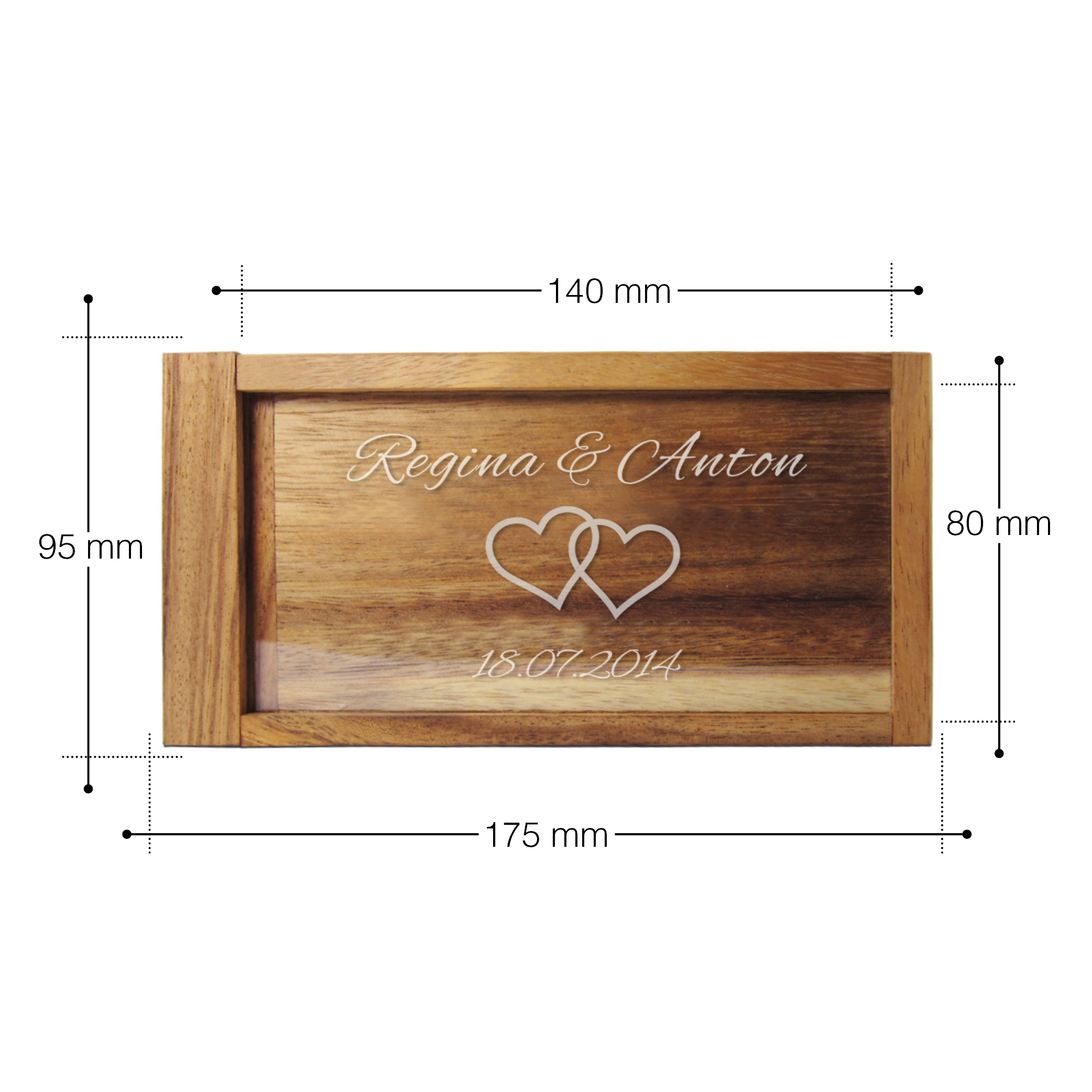 Magische Geldgeschenkbox zur Hochzeit - Personalisiert