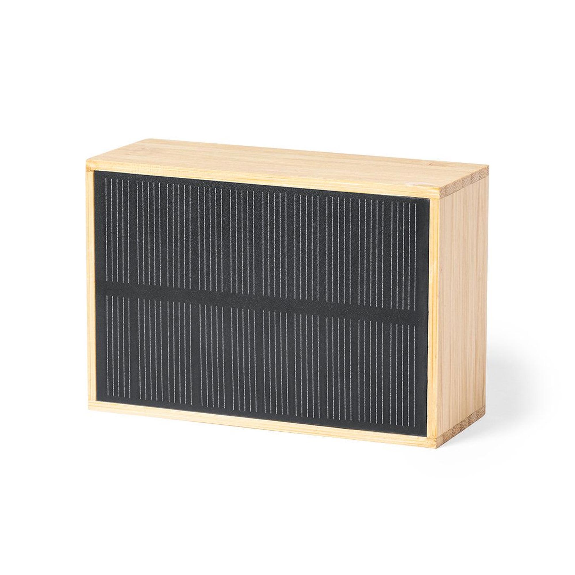 Bluetooth Lautsprecher - Solar Musikbox aus Bambus