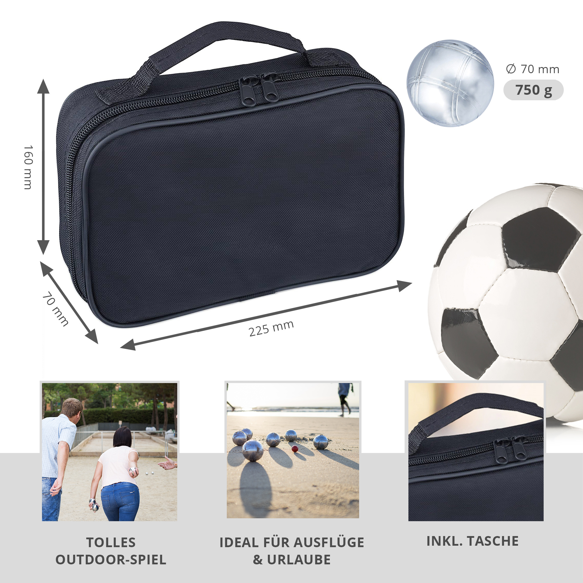 Boule & Boccia Spielset
