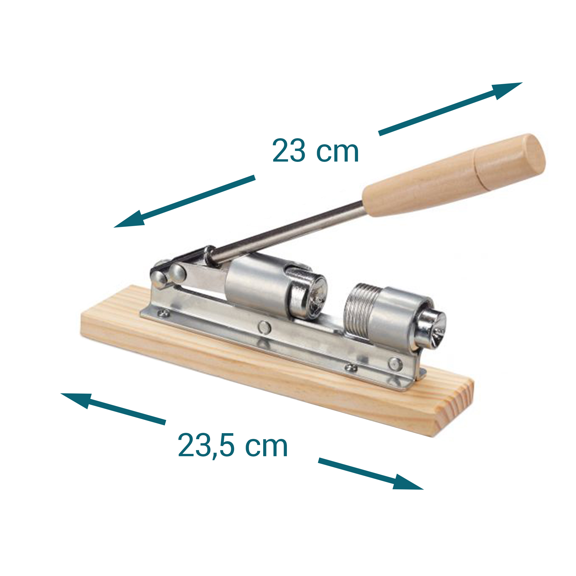 Hebel Nussknacker aus verchromtem Stahl 7