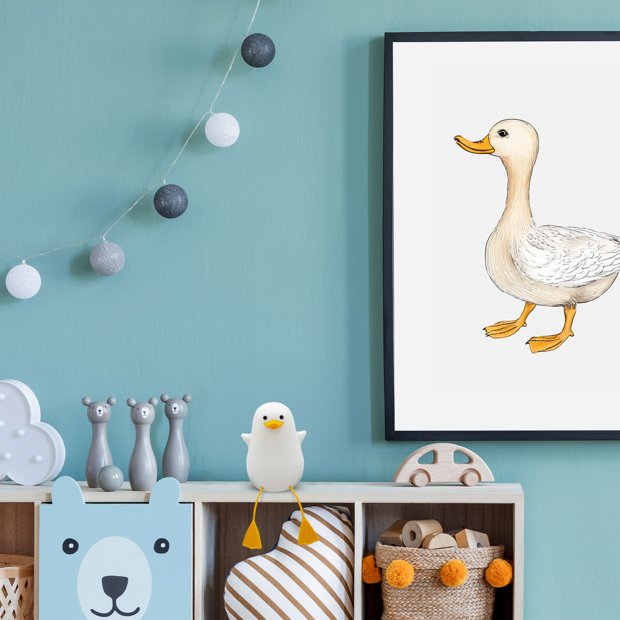 Touch Lampe Ente mit 7 LED Leuchtfarben