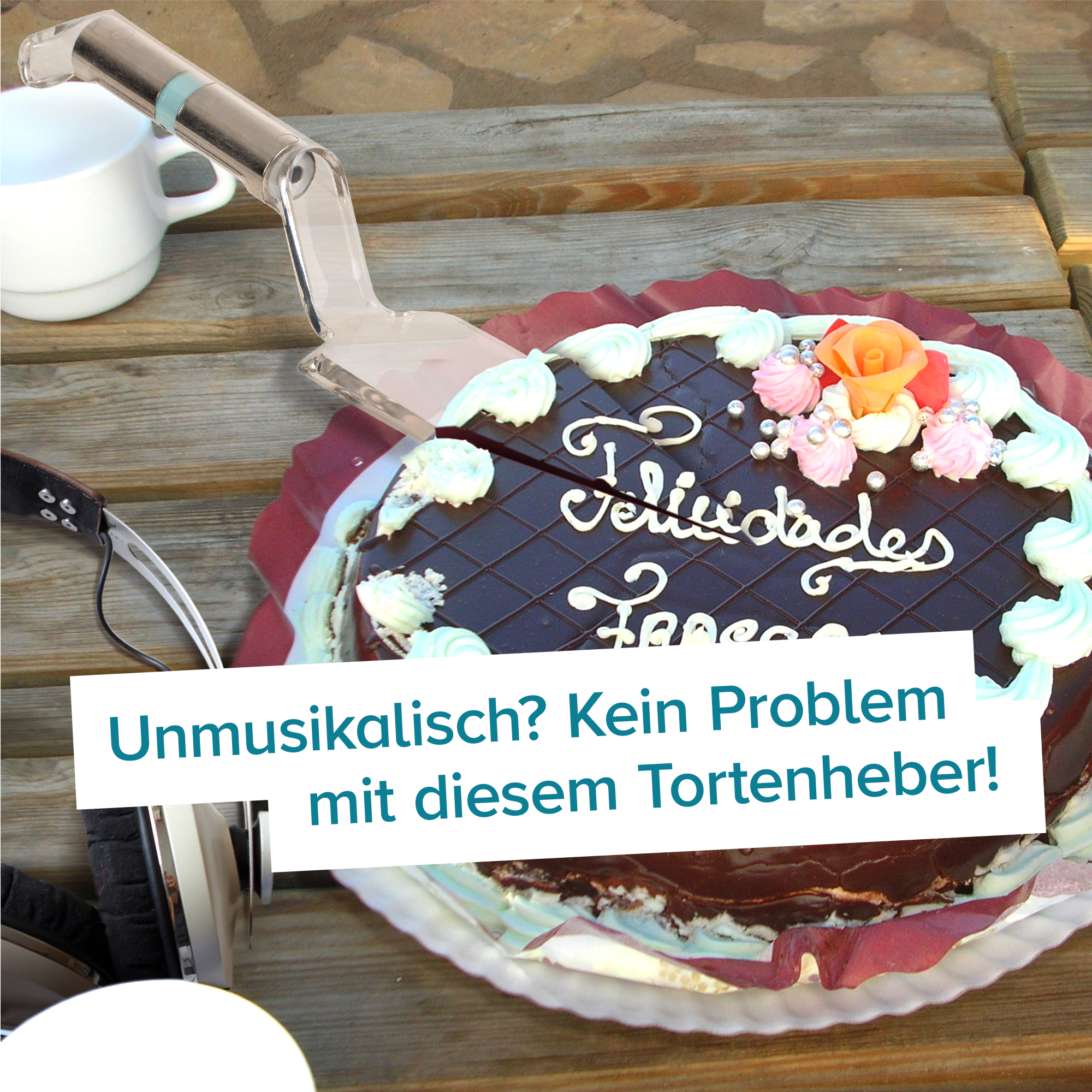 Tortenheber mit Sound - Happy Birthday