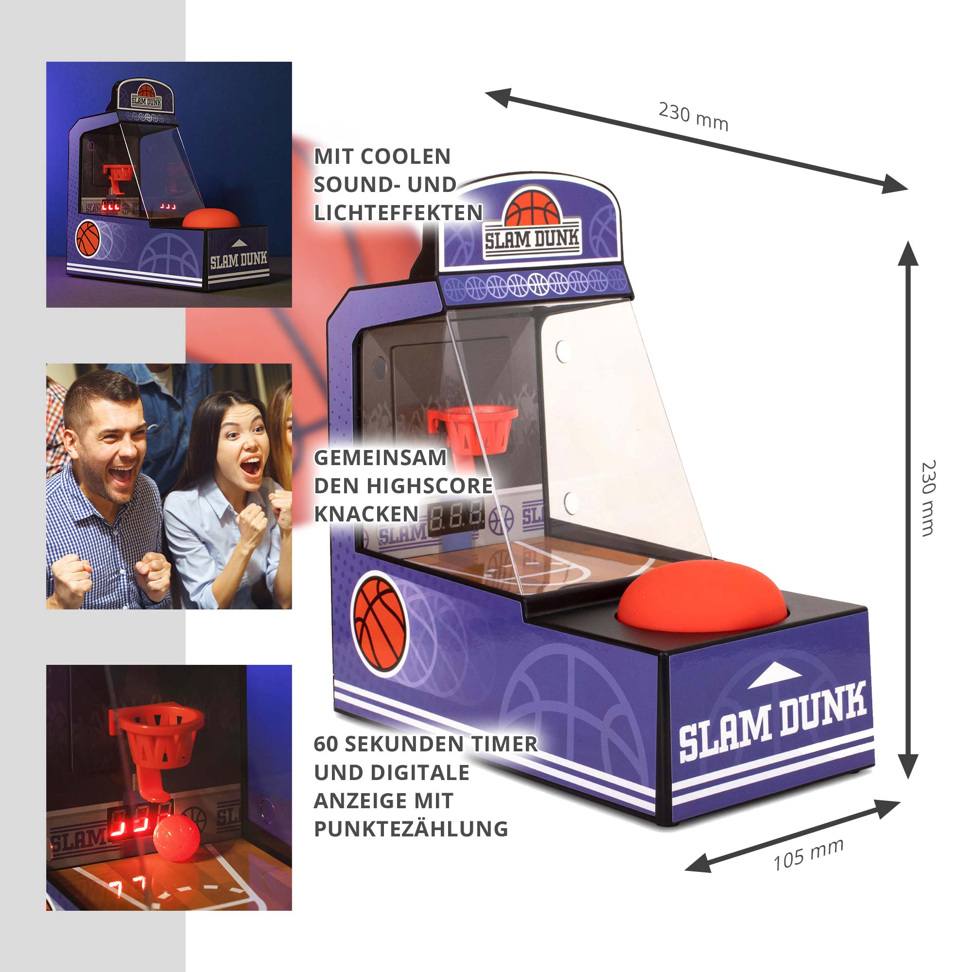 Basketball Konsole - Retro Slam Dunk