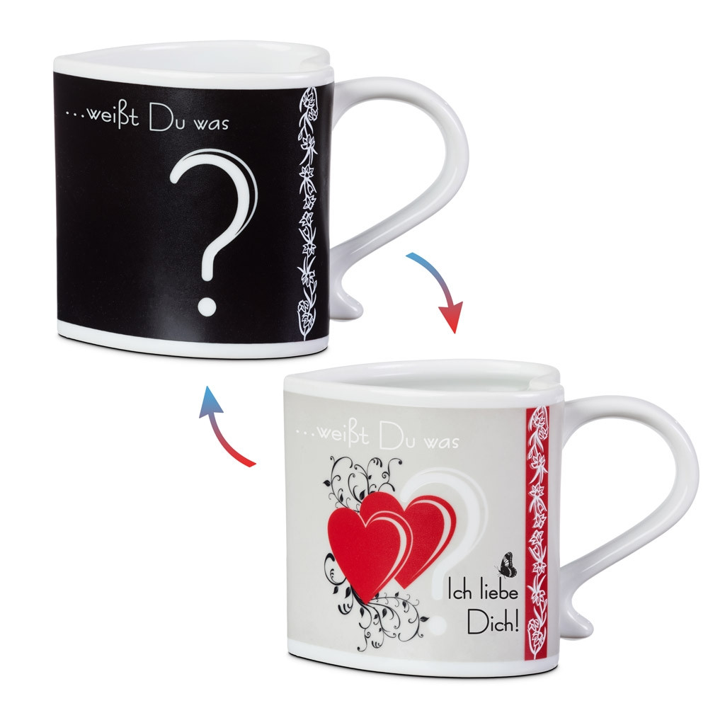 Zaubertasse mit versteckter Liebeserklärung