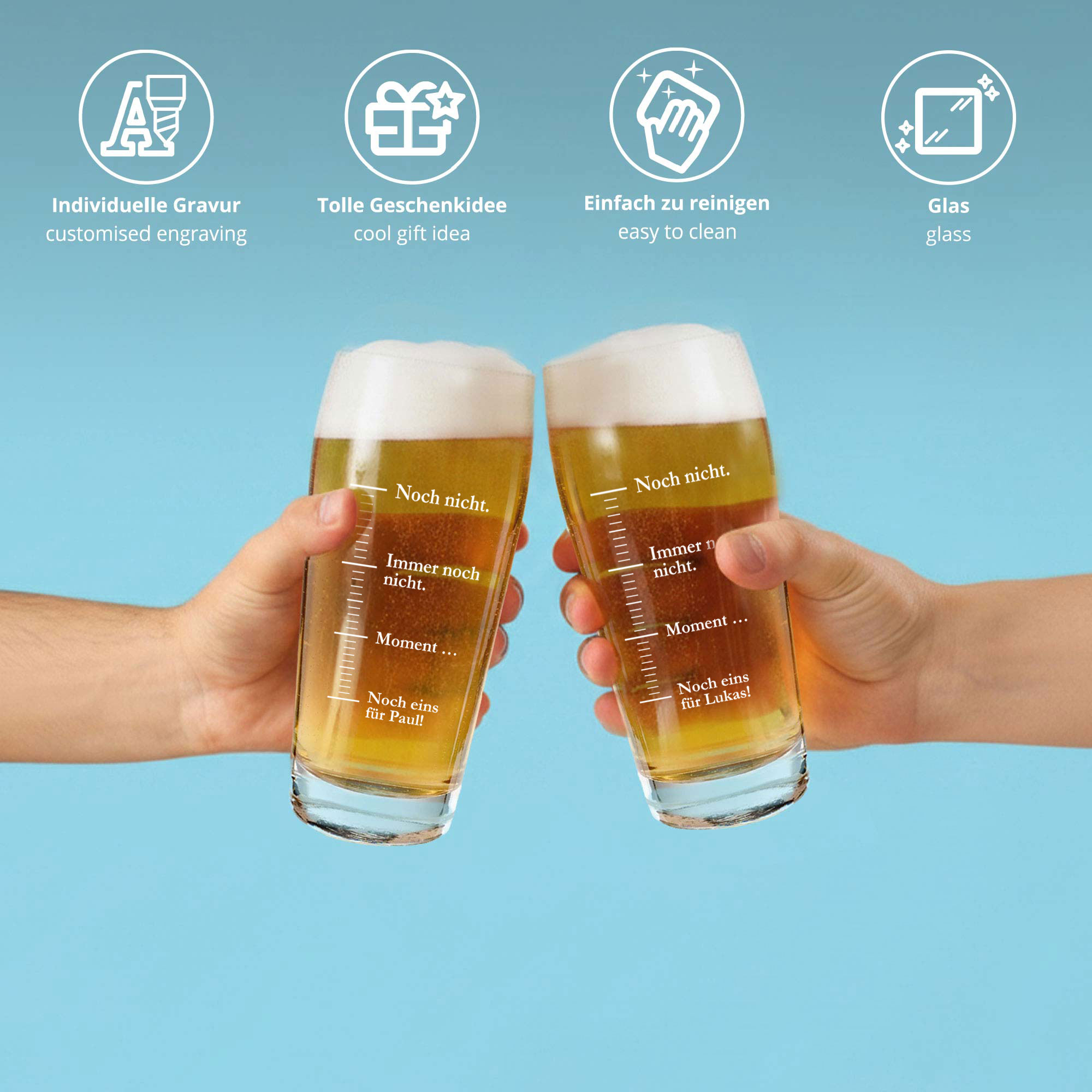 Willibecher mit Gravur - Noch ein Bier