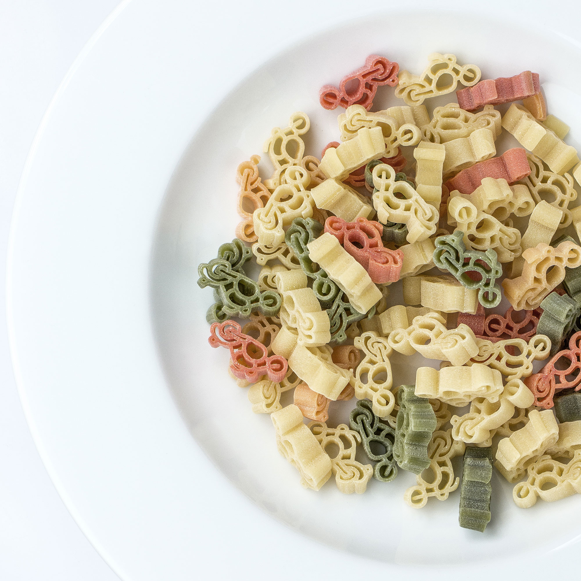 Bunte Nudeln - Motorrad Design, Motorrad Pasta - 250 g, Geschenk für Pastaliebhaber und Motorradfans