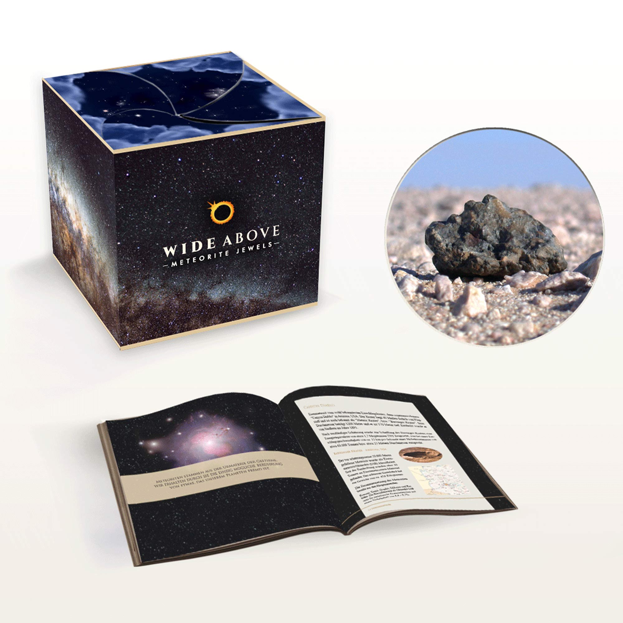Meteorit Halskette Silber mit Sternzeichen Anhänger