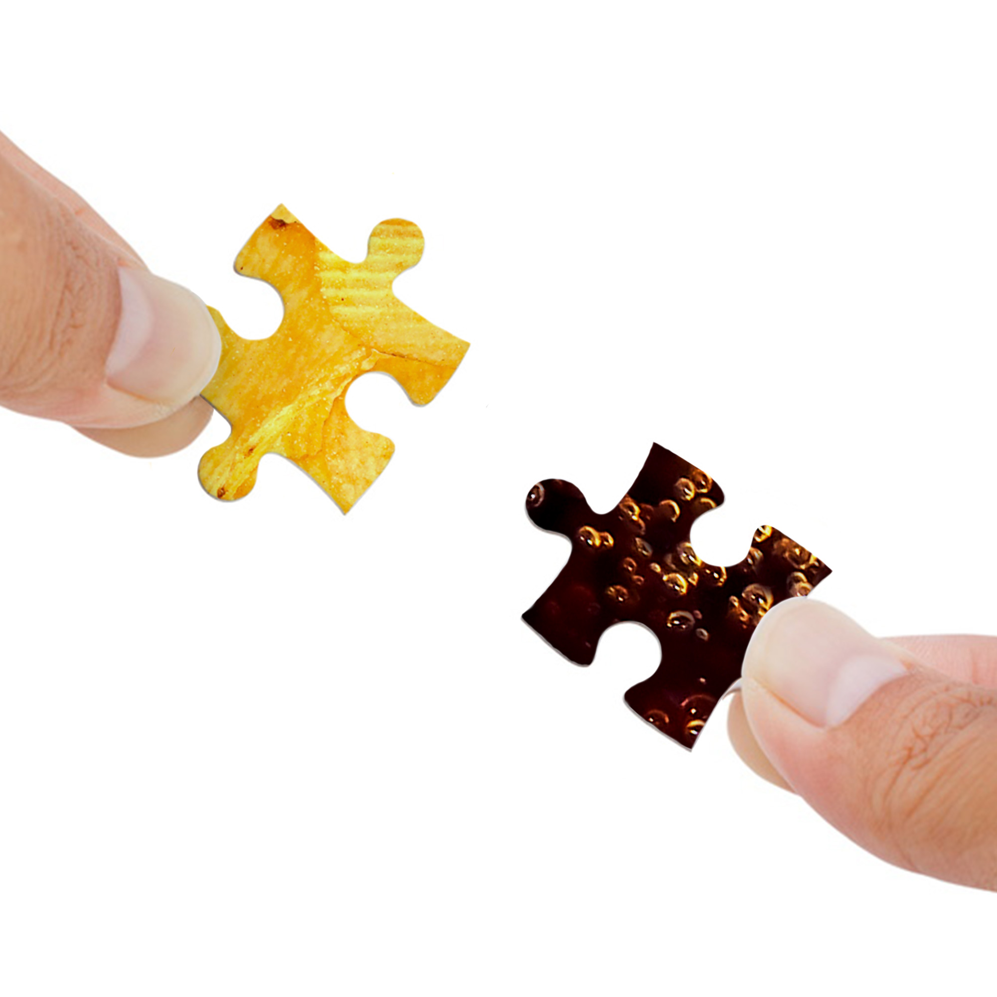 Unmögliches Puzzle - Chips und Cola