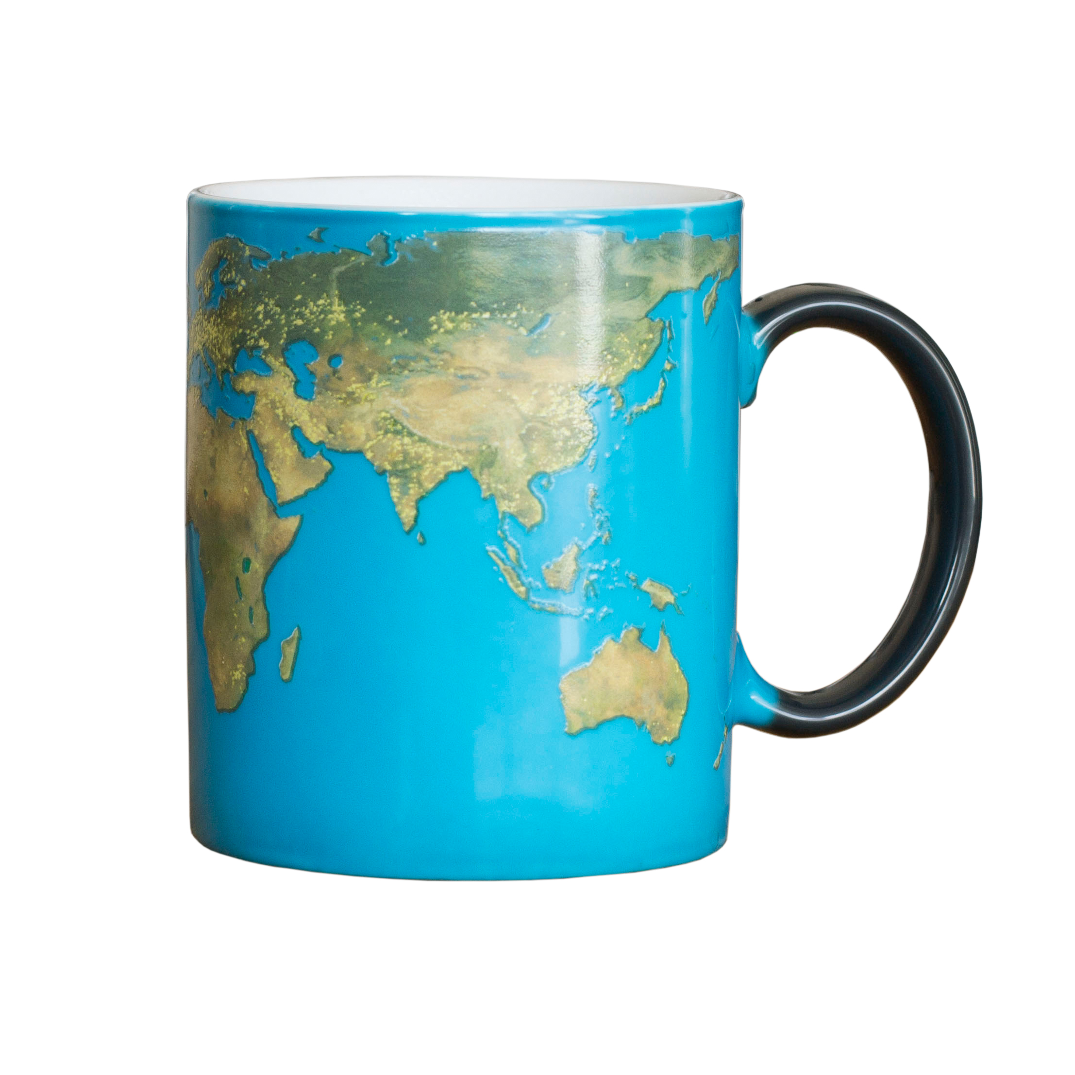 Farbwechsel Tasse - Weltkarte