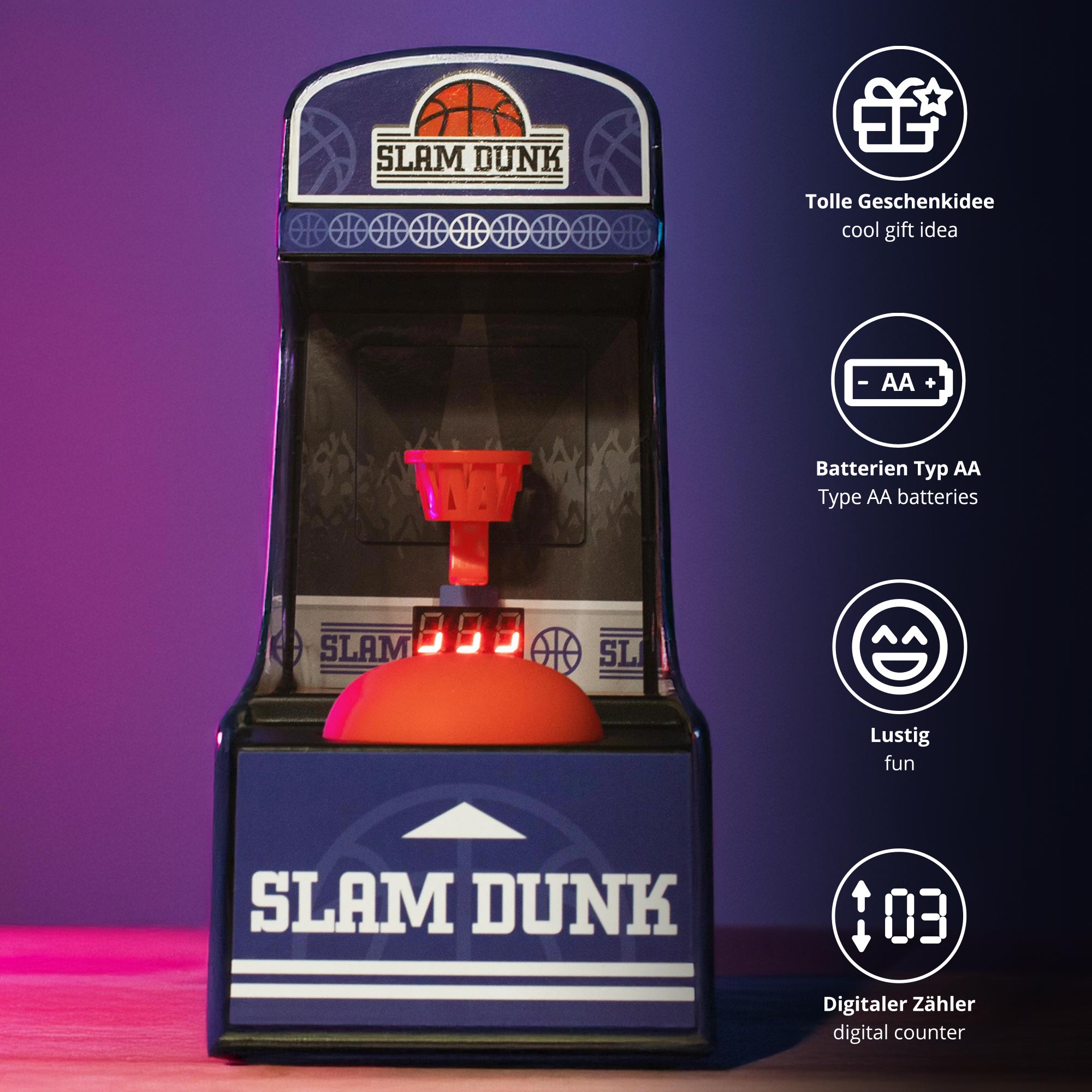 Basketball Konsole - Retro Slam Dunk