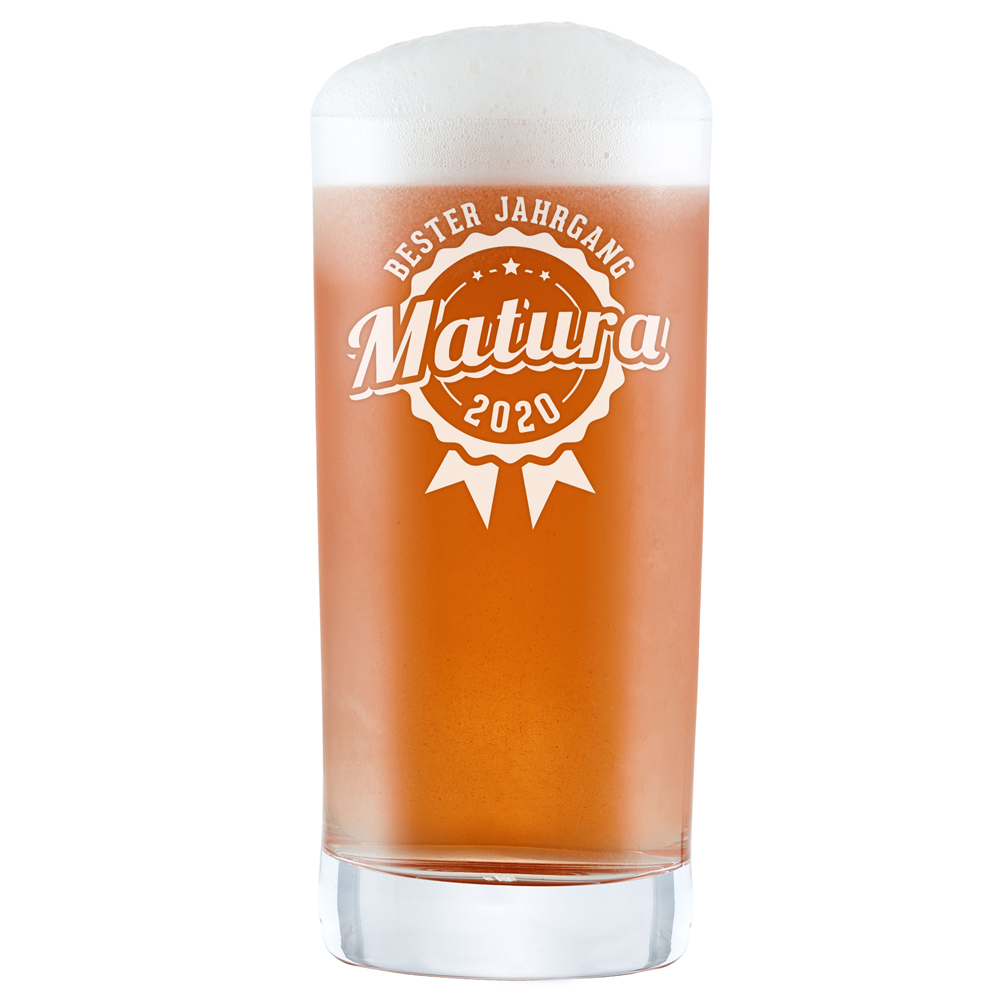 Craft Bier Glas mit Gravur - Matura Jahrgang
