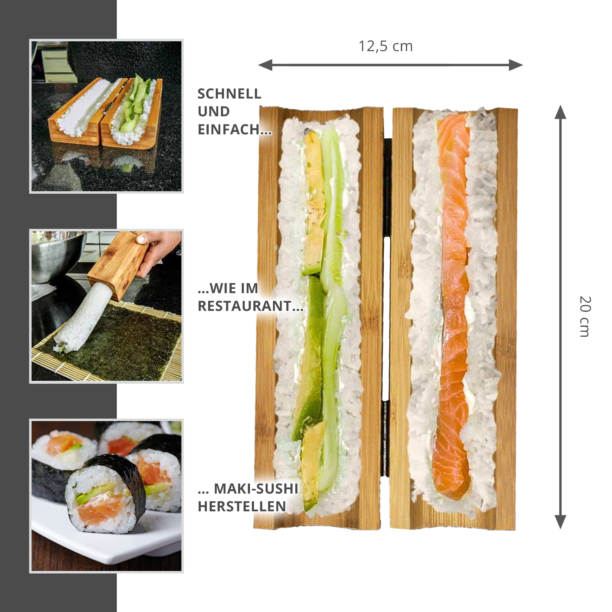 Sushi selber machen - Maki Rolls Set