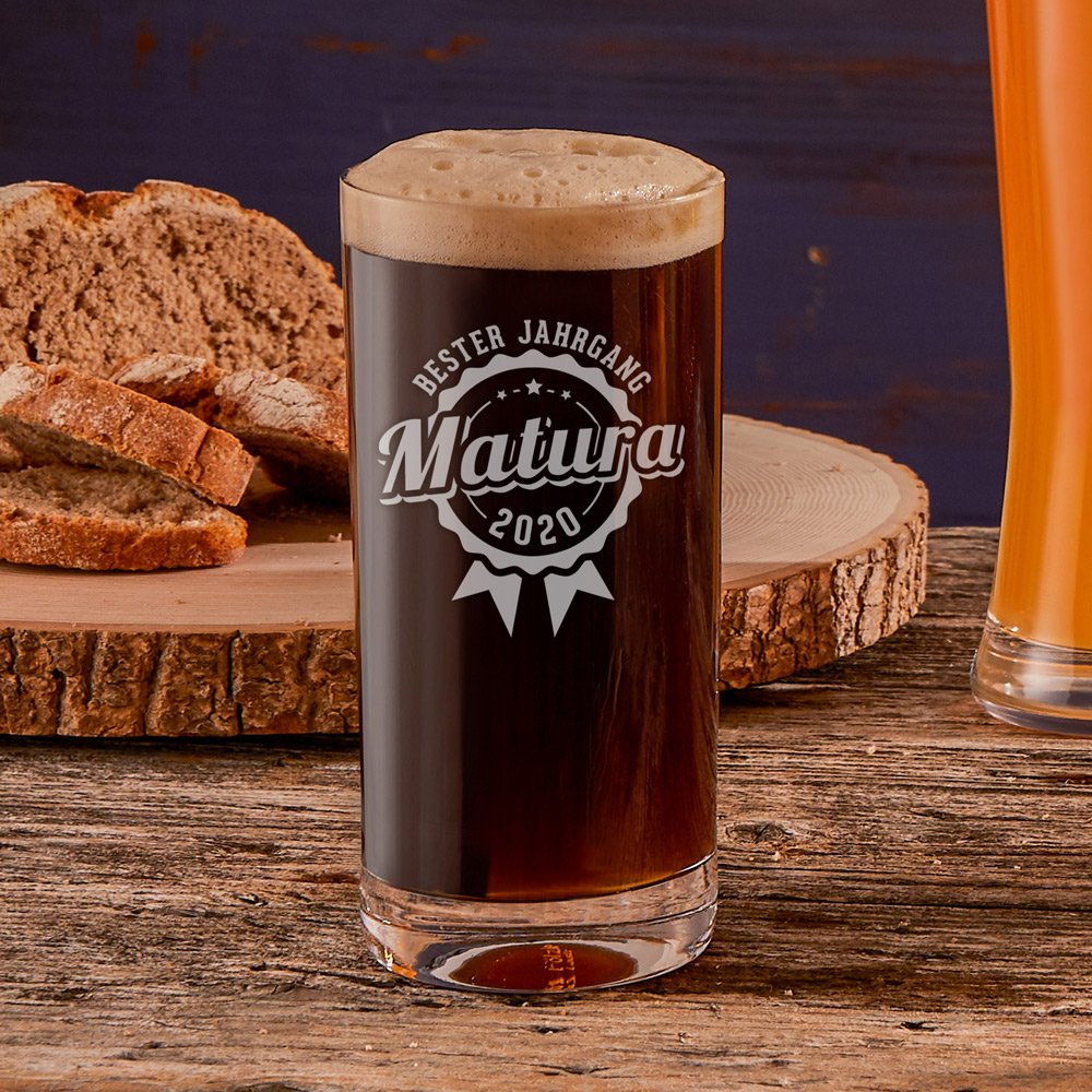 Craft Bier Glas mit Gravur - Matura Jahrgang