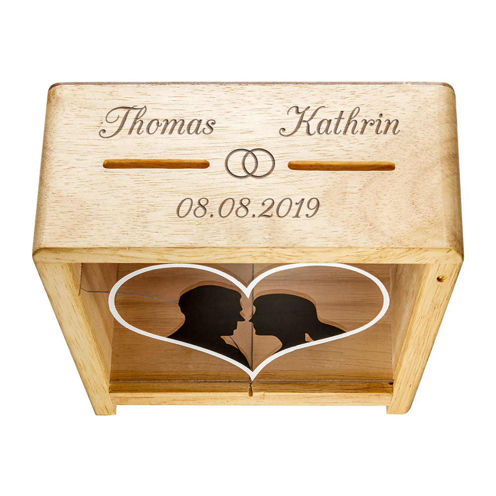 Spardose zur Hochzeit - Er & Sie - Personalisiert