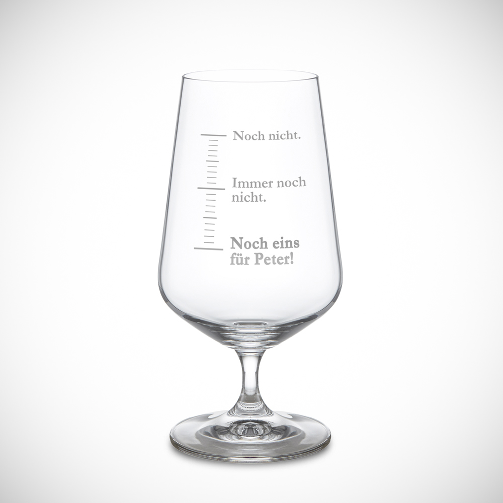 Bierglas mit Gravur - Noch ein Bier