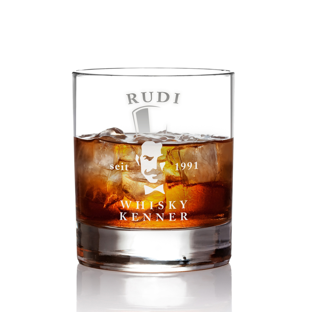 Whiskyglas mit Gravur - Gentleman - Personalisiert
