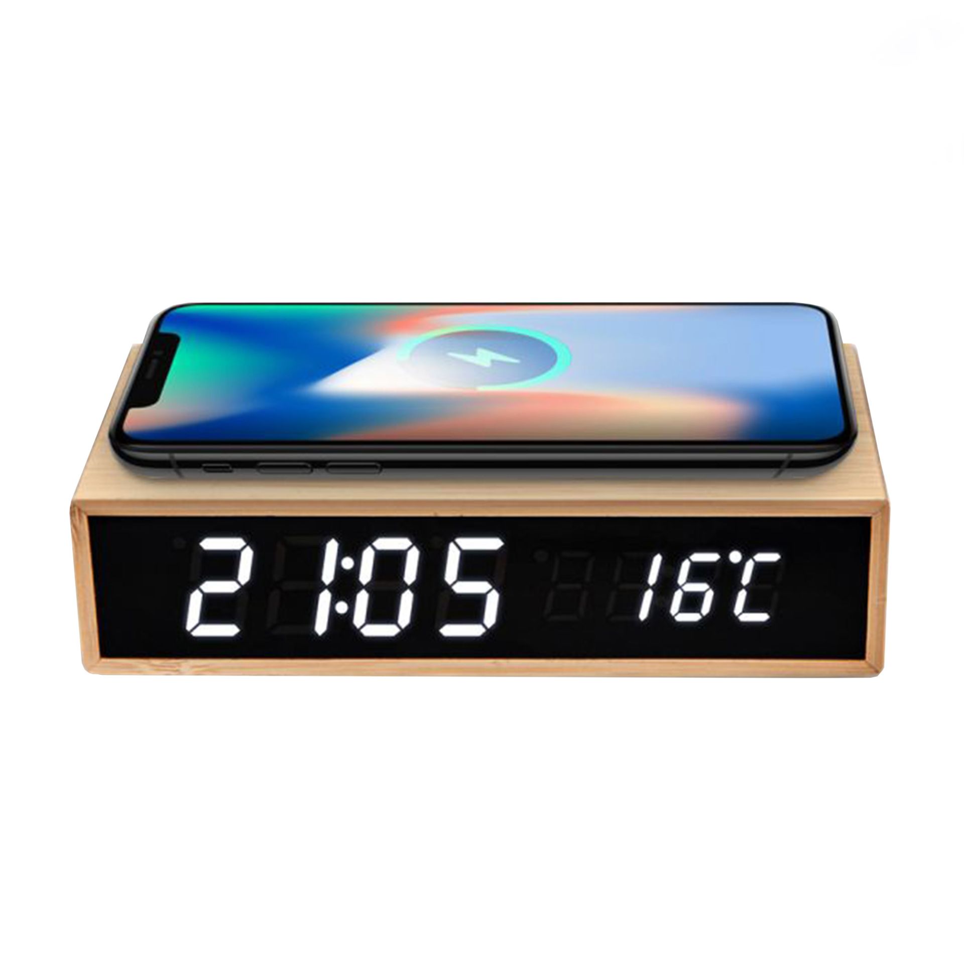3in1 Digitaluhr mit Ladestation und Wecker