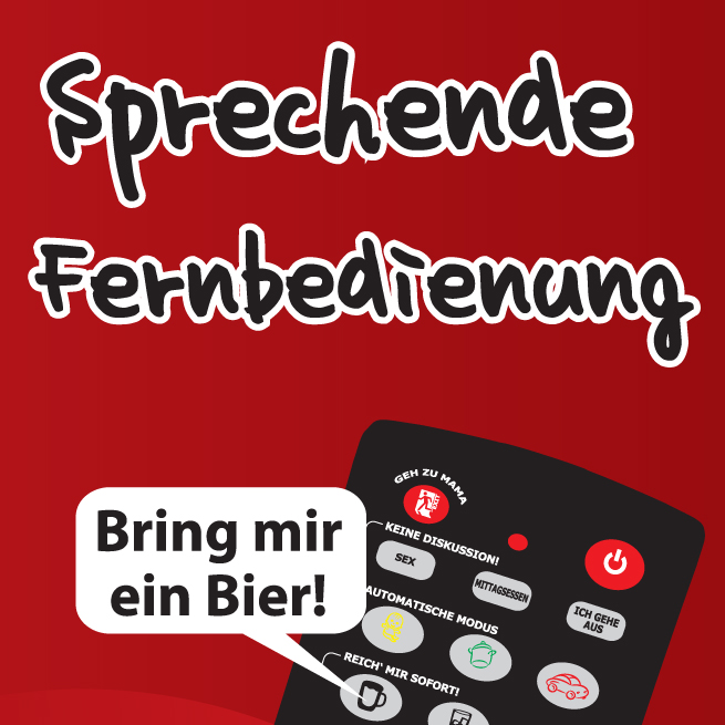 Frauenfernbedienung mit Sprachfunktion