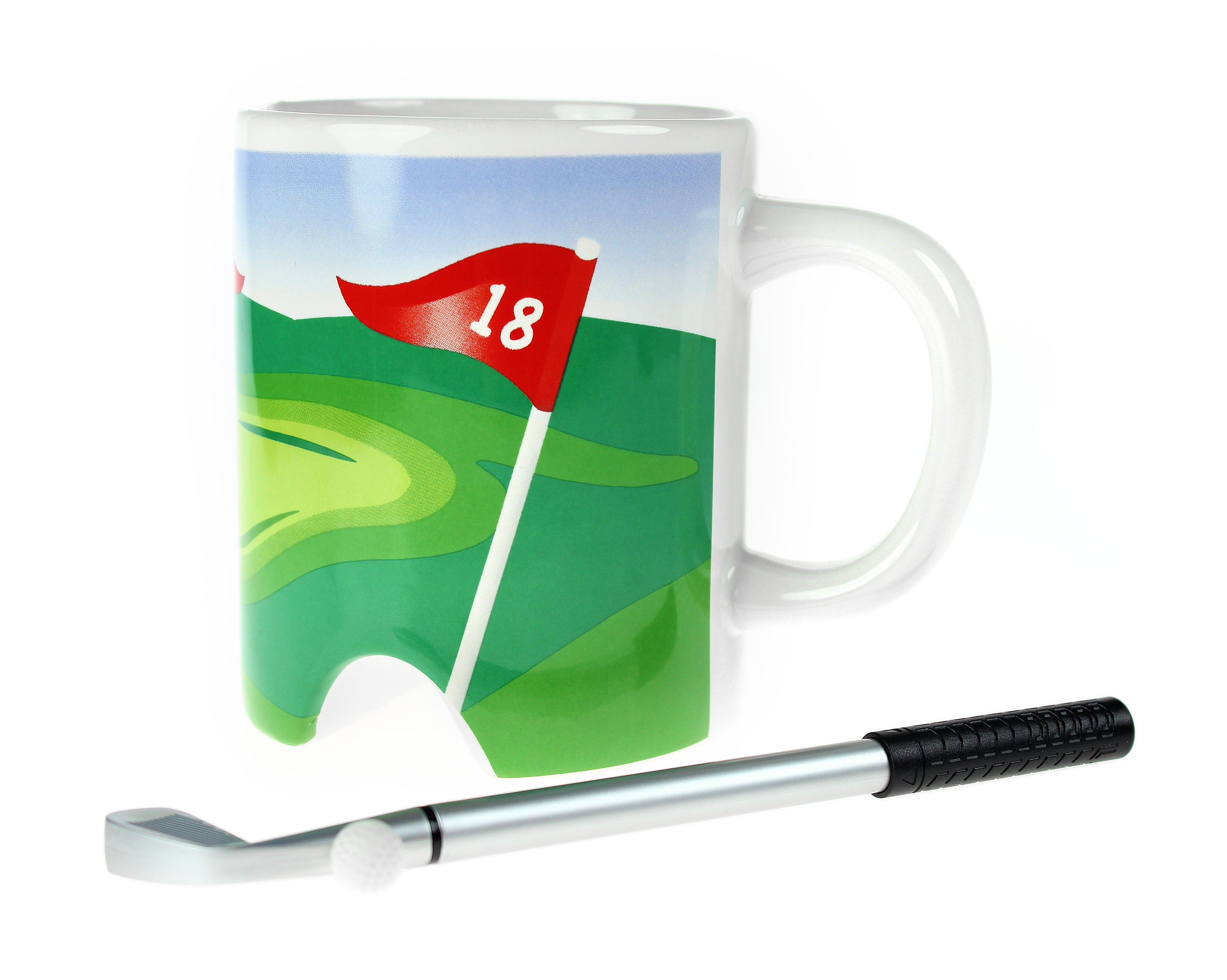 Golf Tasse mit Putter