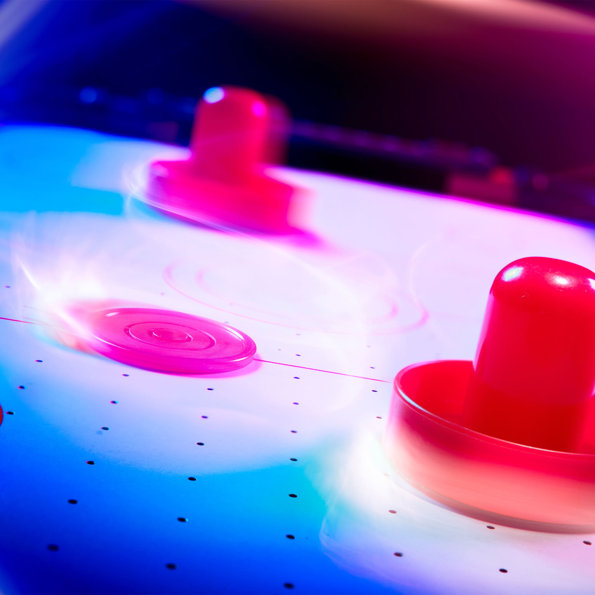 Air Hockey Tisch mit LED Beleuchtung