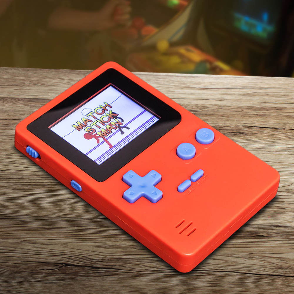 Kleine Retro Konsole mit 152 Spielen - rot