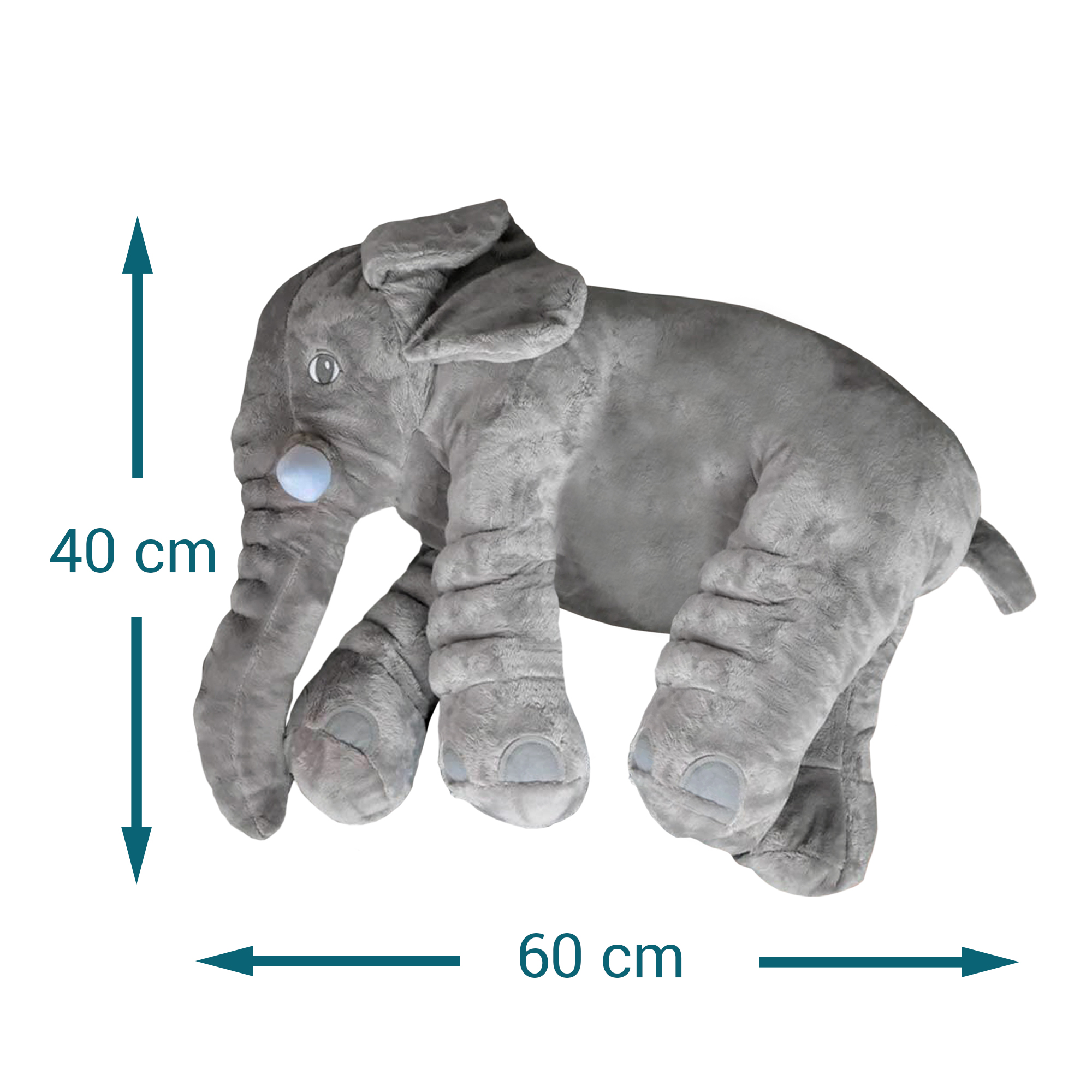 Plüschtier Elefant 2in1 - Baby Kuschelkissen & Kinderspielzeug