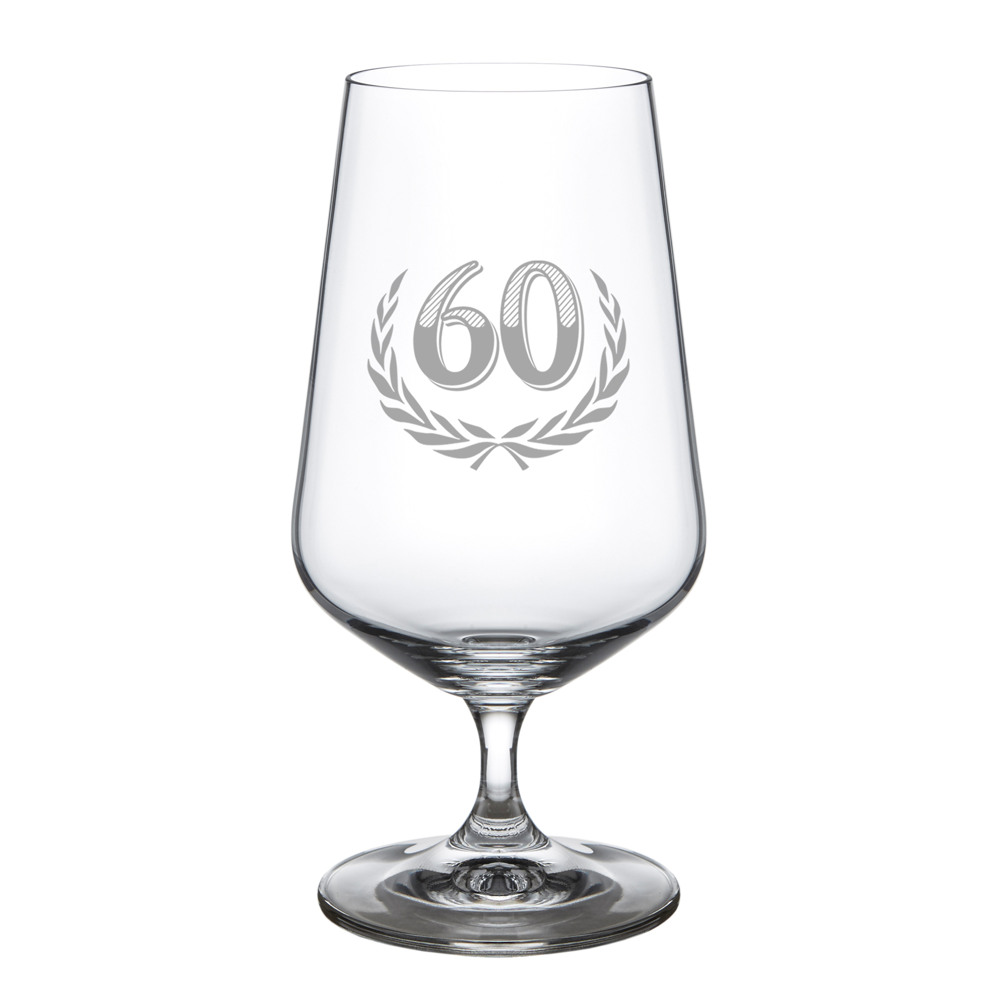 Bierglas mit Gravur zum 60. Geburtstag