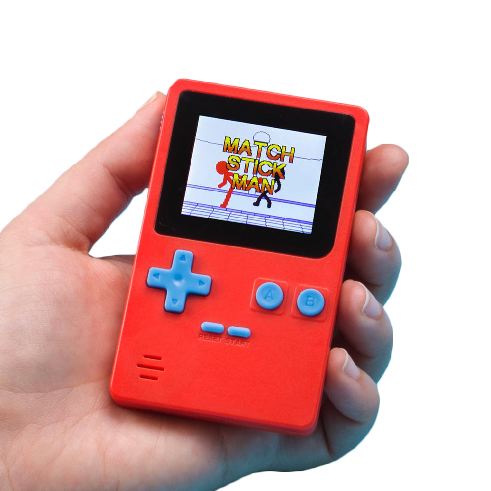Kleine Retro Konsole mit 152 Spielen - rot
