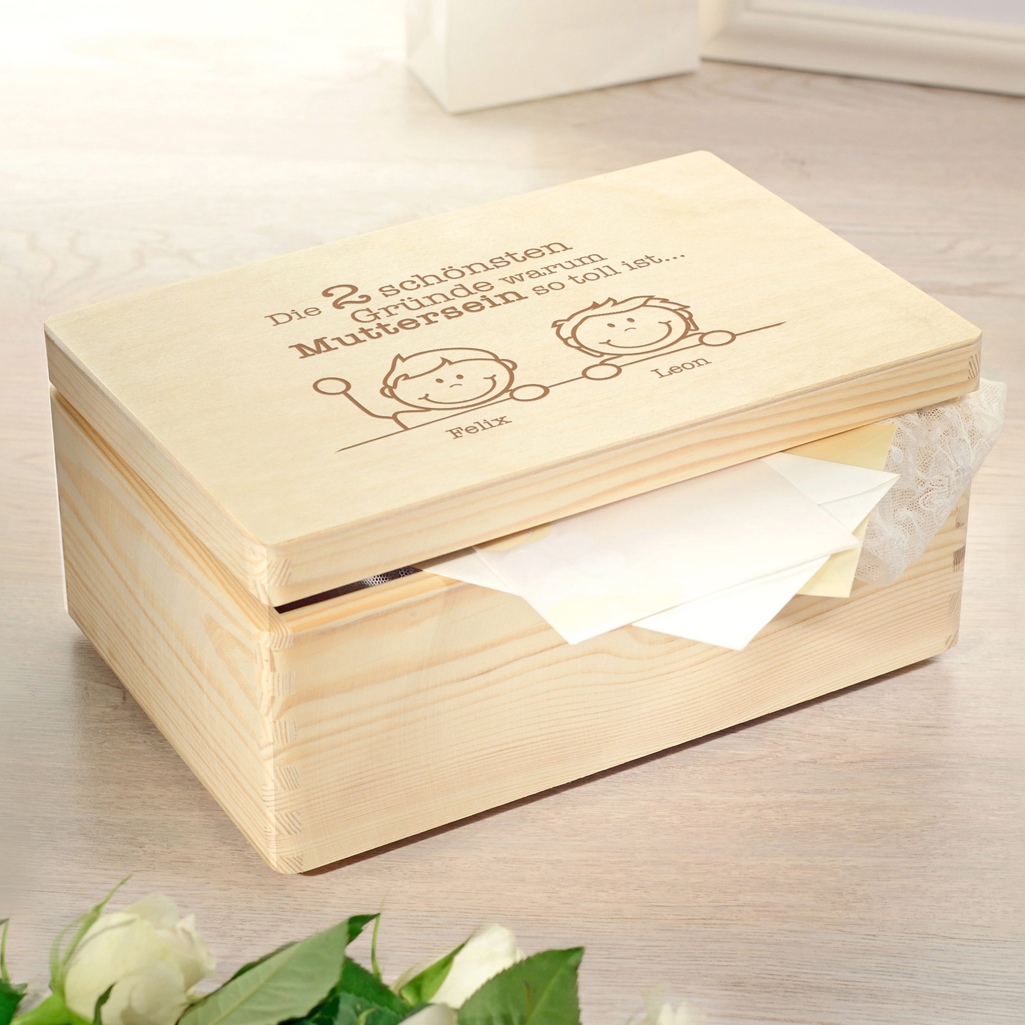 Erinnerungsbox Muttersein - Personalisierte Memory Box  2