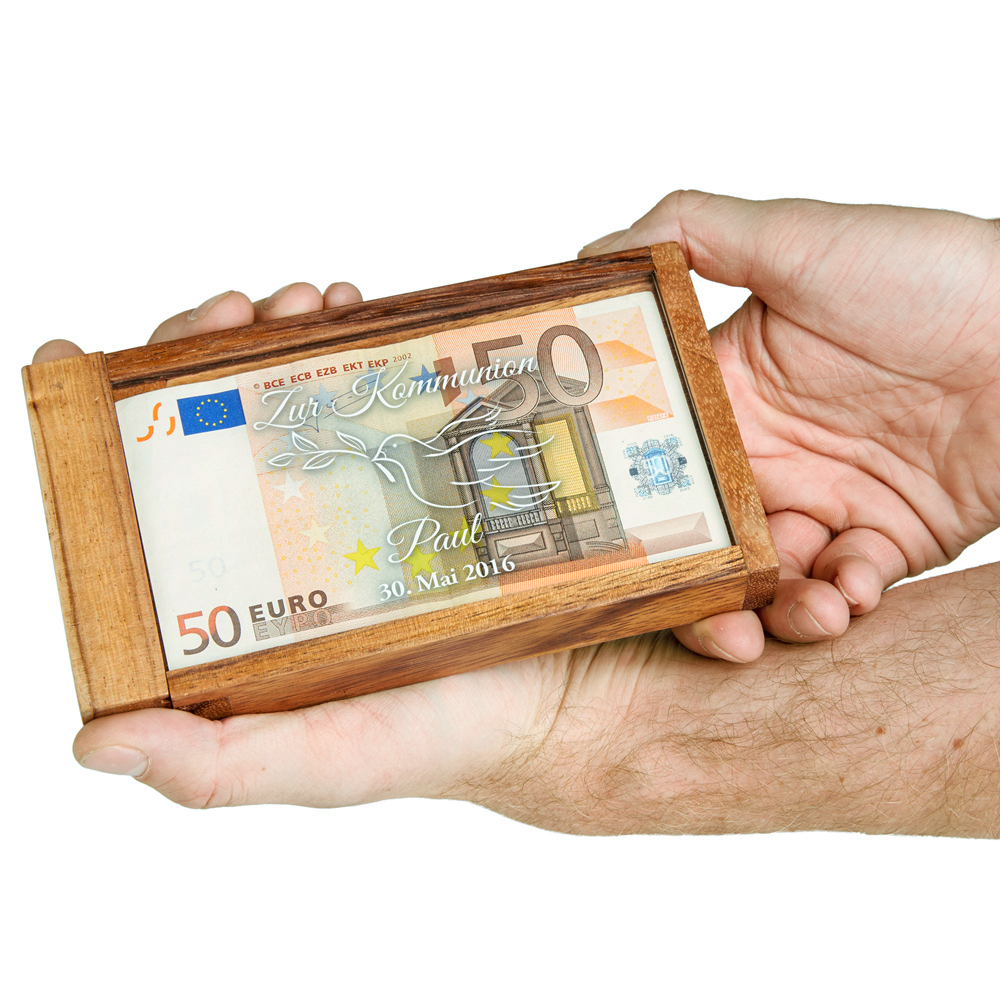 Magische Geldgeschenkbox zur Kommunion - Personalisiert
