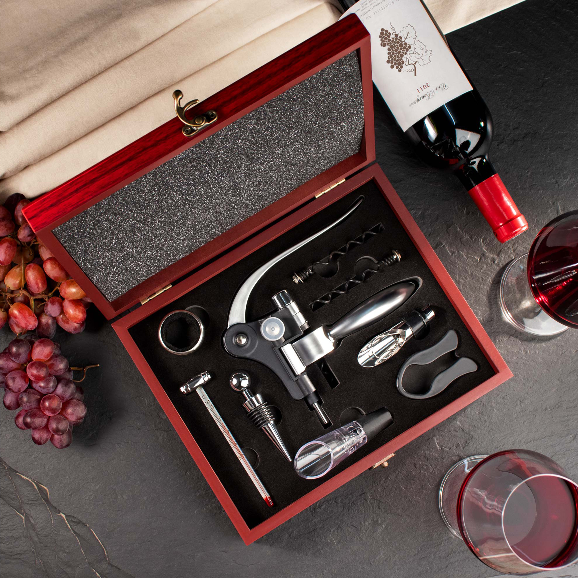 Weinsommelier Geschenkset zur Hochzeit - 10-teilig 3