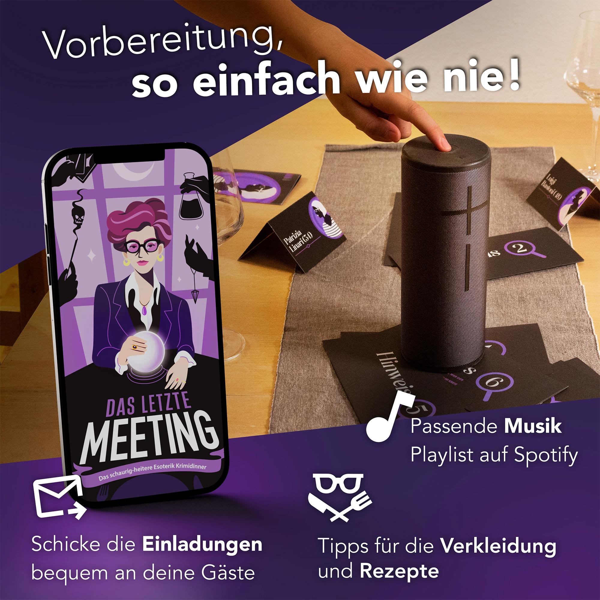 Krimidinner für Zuhause - Das letzte Meeting
