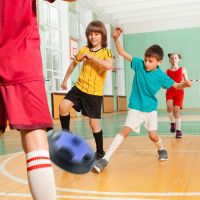 Luftkissen Fußball mit LED-Farbwechsel