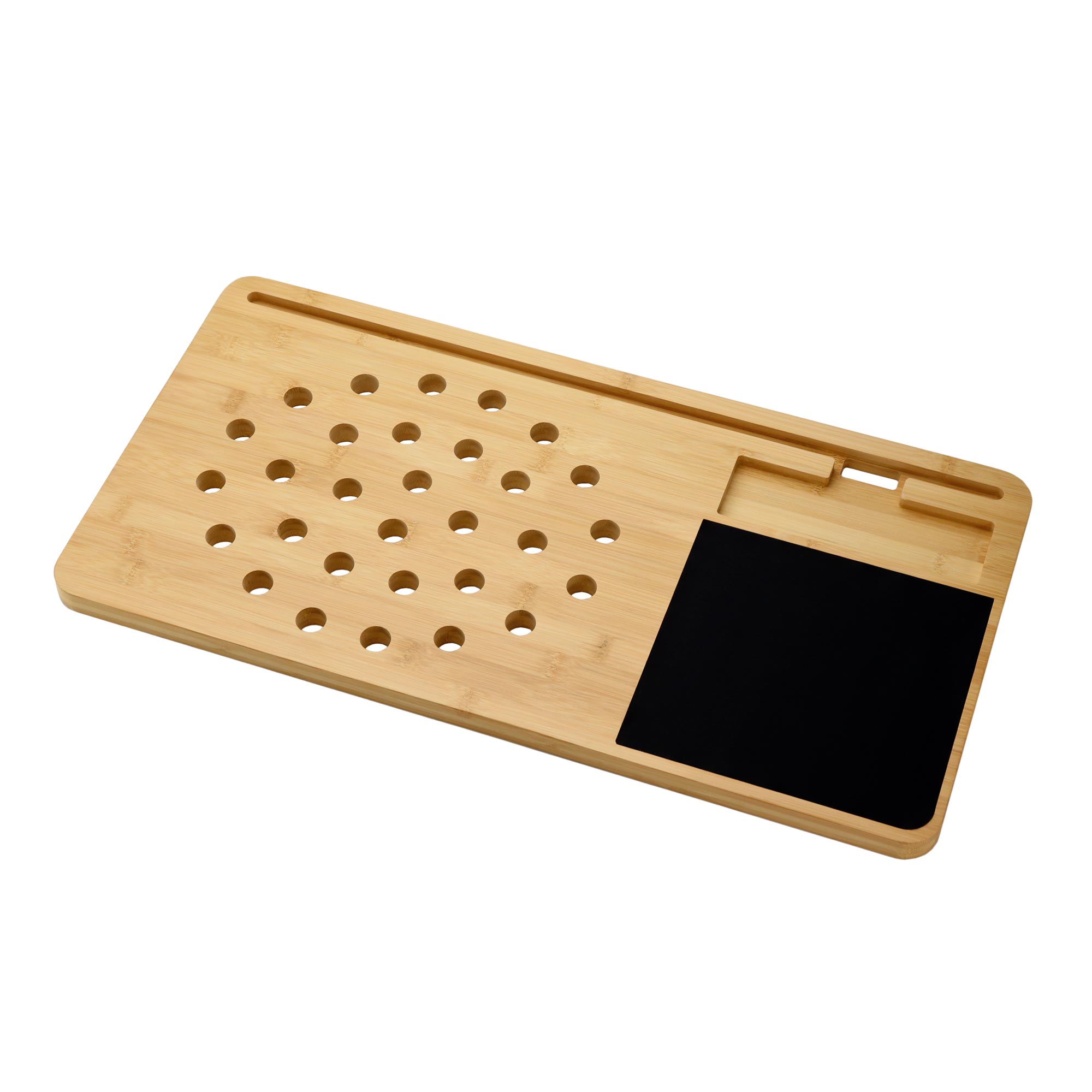 Laptoptisch mit Mauspad, Knietablett, Knietisch, Laptophalter mit Luftlöchern, Laptoptisch Bett, Betttisch Laptop, Lapdesk, Holz Unterlage