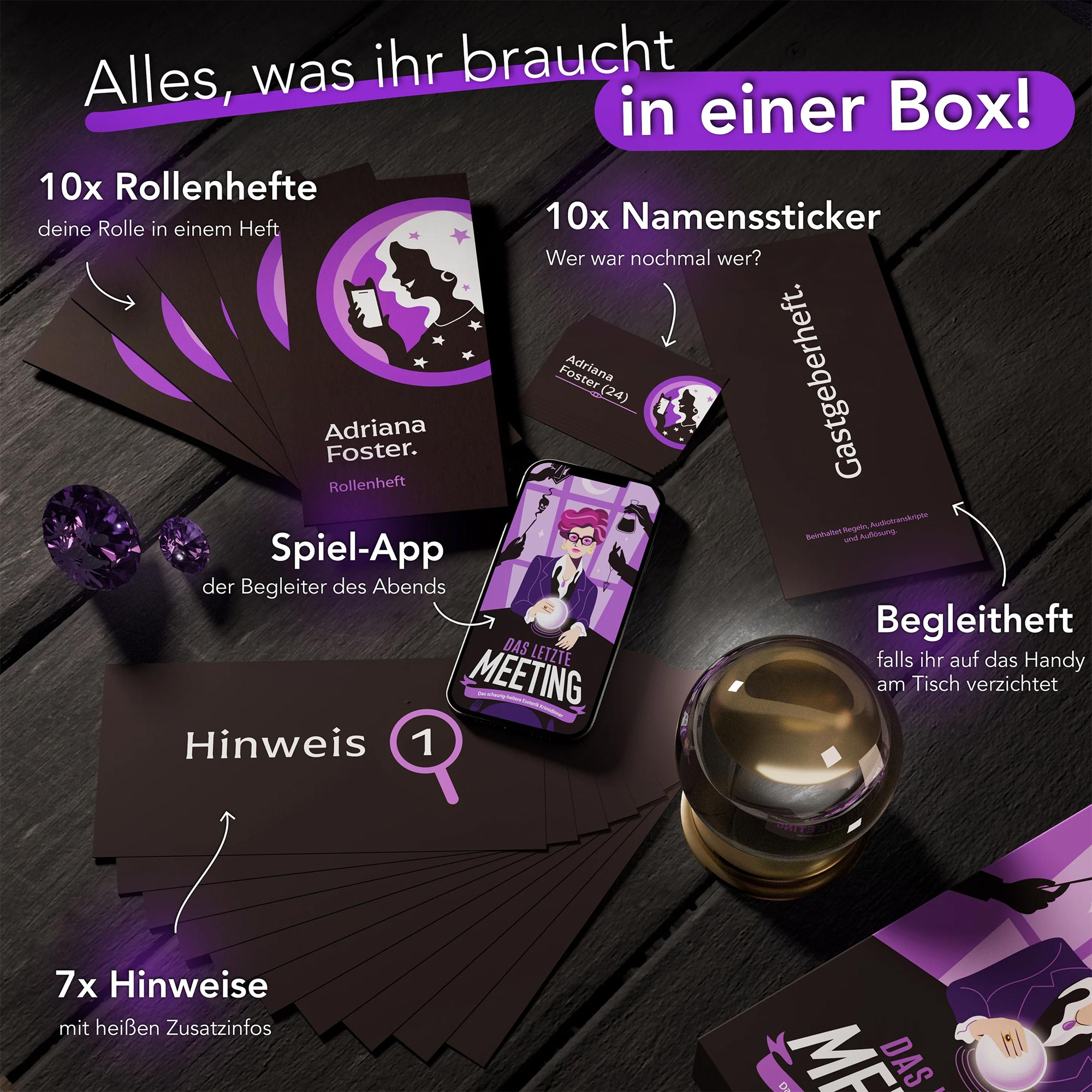 Krimidinner für Zuhause - Das letzte Meeting