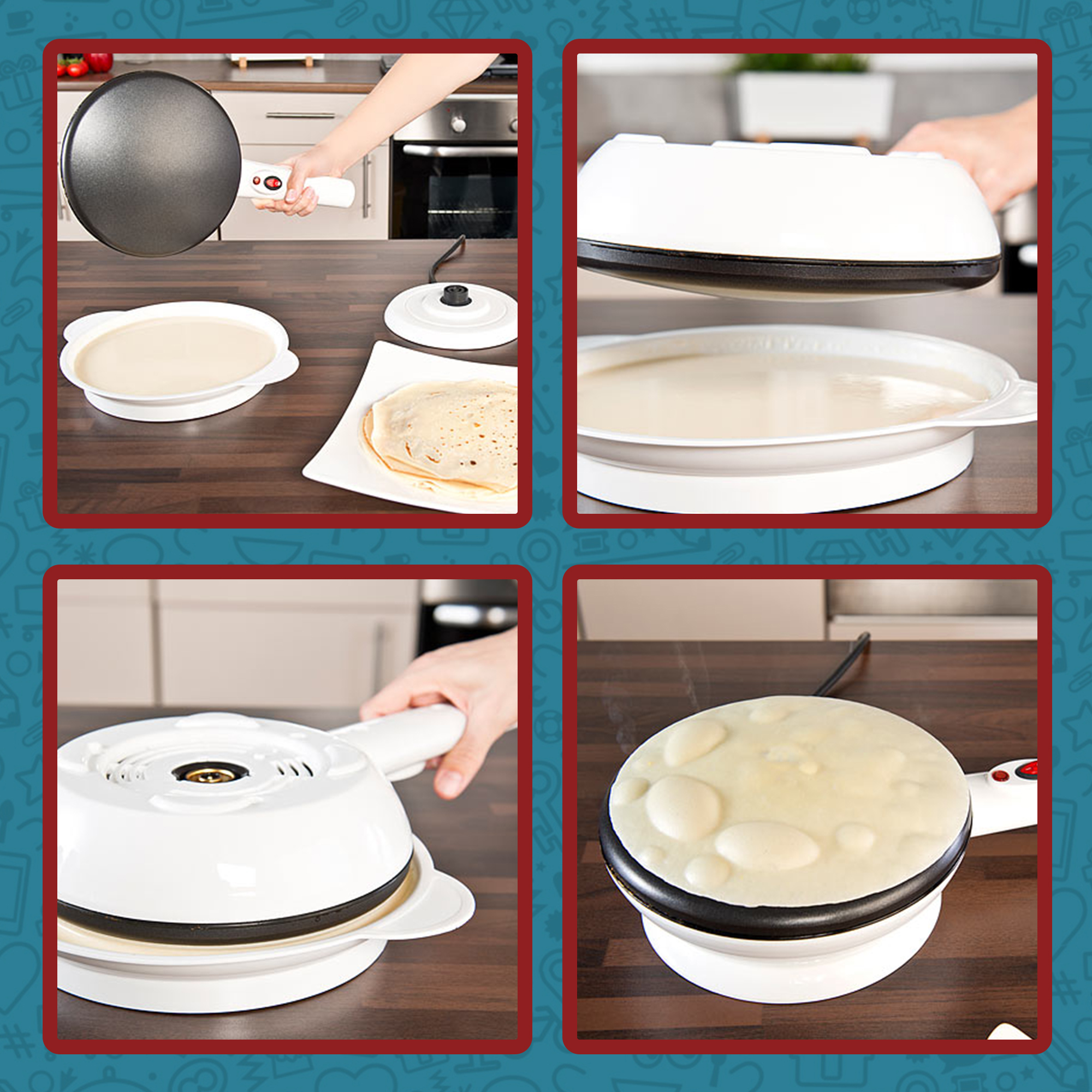 Crepe Maker mit extra Pfanne